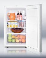 Summit FF511LBISSHH 20&quot; 4.1 cu. ft. Capacity Built-in Capable Undercounter Compact Refrigerator with Horizontal... N2