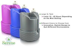 Cool Mist Humidifier Filter Free -Add Essential Oils DIRECTLY Into the Large 3L Tank!- Aromatherapy and Essential... N4