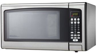 Danby Designer 0.7 cu.ft. Countertop Microwave, Black/Stainless Steel N2