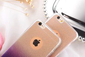 TYoung [Gradient Color] Soft TPU Full Around Shockproof Bling Bright Case Anti-Scratch Cover Shell Bumper Skin... N19