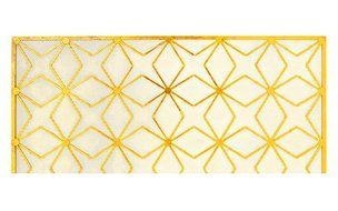 Fire Protector Fireplace Screen Metal Gold Finish Christmas Decorating Gift N4