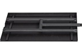 Gas Ember Pan with H Style Burner - 18 x 10 inch