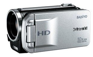 Sanyo VPC-TH1 HD Compact Flash Memory Camcorder w/ 30x Optical Zoom (Silver) (Discontinued by Manufacturer) N2