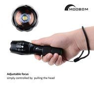 Moobom XM-L T6 2000 Lumens,5 Adjustable Modes Zoomable LED Tactical Flash light Torch Lamp Aluminum LED Flashlight... N5