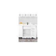 Summit CT66JBISSHH Built-in Undercounter Refrigerator-freezer with White Cabinet, Stainless Steel Door, and Horizontal... N2