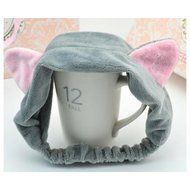 Yaheeda 3pcs Women Hair Band,Cat Ears Design Makeup Cosmetic Shower Sports Hairlace Elastic Headband,Pink N11