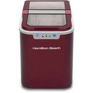 Hamilton Beach Portable Ice Maker | Self-Cleaning Function - Red