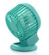 Welltop&reg; Upgraded Portable Rechargeable Electric Personal Fans USB Powered 2-modes Speed Adjustable Double Blades... N18