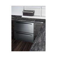 Summit SP7D2 30&quot; Drawer Refrigerator with 5.3 cu. ft. Capacity 2 Drawers Automatic Defrost LED Lighting Digital... N2
