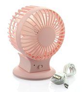 Welltop&reg; Upgraded Portable Rechargeable Electric Personal Fans USB Powered 2-modes Speed Adjustable Double Blades... N21