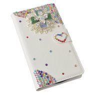 LG Escape 3 Case, LG Phoenix 2 Case, LG K8 Case White PU Leather Folio Flip Phone Case,Yaheeda 3D Handcraft White... N33