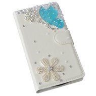 LG Escape 3 Case, LG Phoenix 2 Case, LG K8 Case White PU Leather Folio Flip Phone Case,Yaheeda 3D Handcraft White... N35