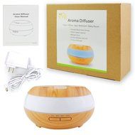 YTE 300ml Aroma Essential Oil Wood Grain Ultrasonic Cool Mist Humidifier
