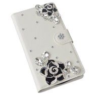 LG Escape 3 Case, LG Phoenix 2 Case, LG K8 Case White PU Leather Folio Flip Phone Case,Yaheeda 3D Handcraft White... N41