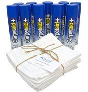 10 Oz. CarpetAid + (10 Cans) with 3 Heavy Duty White Rags N3