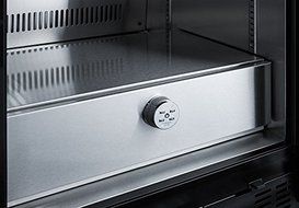 Summit SCR610BL Built-In Undercounter Commercial Beverage Center with Stainless Steel Interior Digital Thermostat... N2