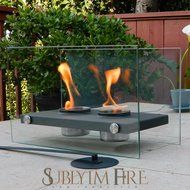 Tabletop Fireplace (Chiminea) Portable For Indoors/Outdoors. Uses Ethanol, Modern, Ventless, Does Not Emtit Unsafe... N3