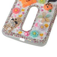 Spritech(TM) 3D Handmade Crystal Phone Case for Motorola Moto G3/Moto G (3rd Gen),Helloween Style Monster Pumpkin... N12