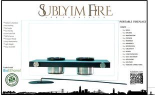 Tabletop Fireplace (Chiminea) Portable For Indoors/Outdoors. Uses Ethanol, Modern, Ventless, Does Not Emtit Unsafe... N6