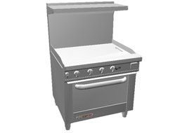 S-Series Range 36" W 36" manual griddle - S36D-3G