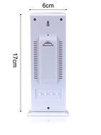 Intsun Multifunction HTC-8 LCD Wireless Digital Night Light Luminous Thermometer Hygrometer Humidity Meter Alarm... N4