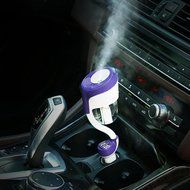 Ecosin Car Humidifier Air Purifier Freshener Travel Car Portable With USB Interface (Beige) N9