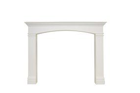 Oxford White Fireplace Mantel Legs (2-piece) N2