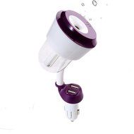 Ecosin Car Humidifier Air Purifier Freshener Travel Car Portable With USB Interface (Beige) N10