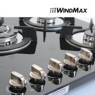 30 Inch New Fashion Black Tempered Glass Kitchen 5 Burner Gas CookTop Built-in Style