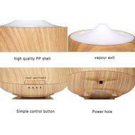 Antech Wood Grain Essential Oil Diffuser Whisper Quiet Cool Mist Humidifier - 250ml N4