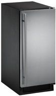 U-Line UCLR1215B00B 15" Freestanding and Built-In Ice Maker with 60 lbs. in Black