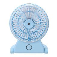NEWSTYLE Table Fan with Spray Mist - Portable Mini USB Rechargeable Water Misting Fan Personal Cooling Humidifier... N8