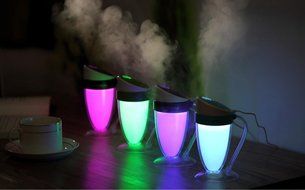 Air Humidifier,DBTech Led NIght Light Mini Household Humidifier ,LED Creative Atmosphere Night Light Moonlight...