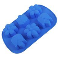 niceEshop(TM) 6 Cavity Sunflower Silicone Cake Mold Pan N13