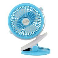 Welltop 5-inch Portable Clip Fan Rotatable Clamp Fans USB or Battery Powered Table Fan Rechargeable Desktop Fan... N9