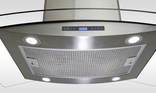 AKDY New 30" European Style Island Mount Stainless Steel Glass Range Hood Vent Touch Control AZ-688I/CS14 30" N2