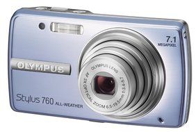 Olympus Stylus 760 7.1MP Digital Camera with Dual Image Stabilized 3x Optical Zoom (Pink) N3