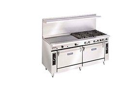 Imperial Commercial Restaurant Range 72&quot; With 2 Burner 60&quot; Griddle 2 Standard Oven Nat Gas Ir-2-G60-