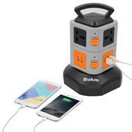 Power Strip Surge Protector, Bukm Smart 6-Outlet with 4-USB Surge Protection Power Socket 110-250V Worldwide Voltage... N3
