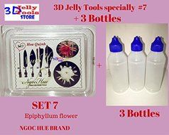 3D Jelly Tools specially -Type 7 - Epiphyllum flower and 3 Bottle