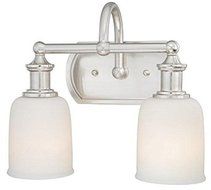 Vaxcel W0012 Elliot 2 Light Vanity Light, Polished Nickel Finish by Vaxcel