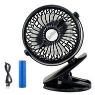 Welltop 5-inch Portable Clip Fan Rotatable Clamp Fans USB or Battery Powered Table Fan Rechargeable Desktop Fan... N12