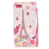 iPhone 7 Case,Yaheeda [3D Colored Drawing] [Flip Fit] Premium PU Leather Card-Slots Cash-Slots &amp; Kickstand [Anti-Scratches... N48