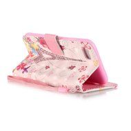 iPhone 7 Case,Yaheeda [3D Colored Drawing] [Flip Fit] Premium PU Leather Card-Slots Cash-Slots &amp; Kickstand [Anti-Scratches... N49