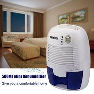 Sminiker Small Bathroom Dehumidifier ,Peltier Technology Electric Portable Compact Dehumidifier 17Oz water tank... N4