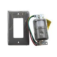 Hubbell ATP2000GY Adaptive Technology, Passive Infrared Wall Switch, 1200 Sq. Ft. Coverage, Gray