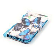 iPhone 7 Case,Yaheeda [3D Colored Drawing] [Flip Fit] Premium PU Leather Card-Slots Cash-Slots &amp; Kickstand [Anti-Scratches... N56