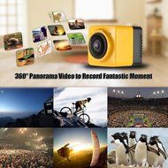 LeaningTech Mini Cube Action Sports Panorama Camera H.264 360 Degree Wifi 720P Fisheye Wide View Wide Angle Outdoor... N3