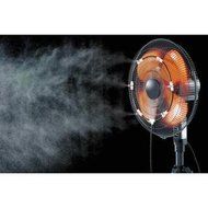 Silver Portable Indoor/ Outdoor Fan Misting Kit With 0.15 mm Anti-Drip Nozzles (Fan Not Included)