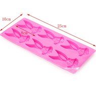 DUFUSTORE Chocolate Cake Candy Baking Silicone Bakeware Mould 6pcs Rabbit Pattern Random Color N2